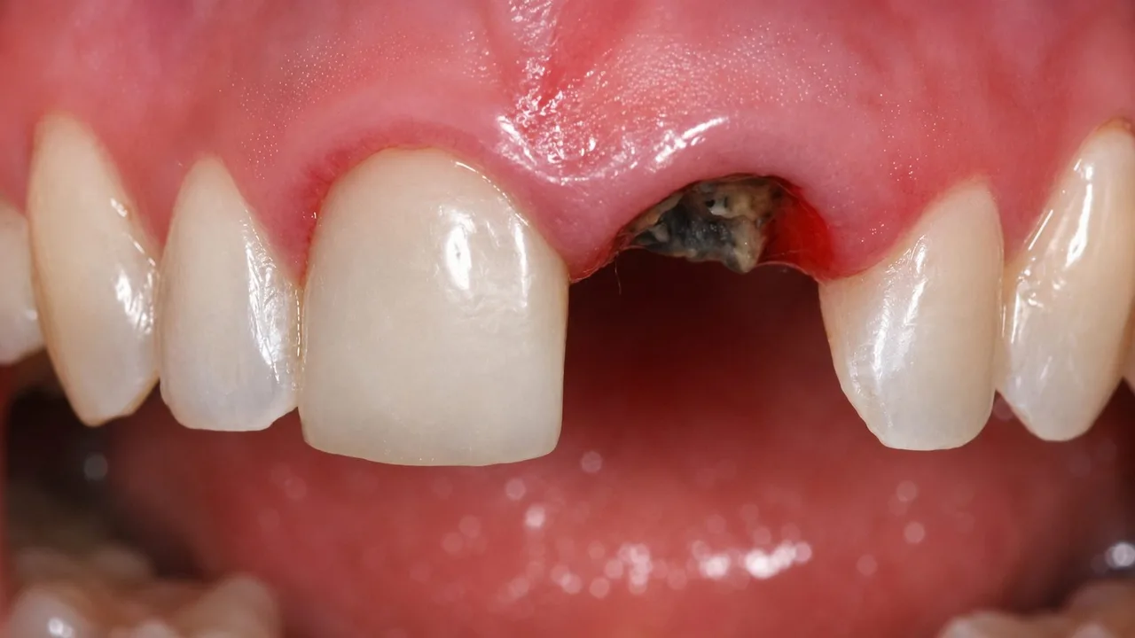 Implante, caso 01: antes del tratamiento