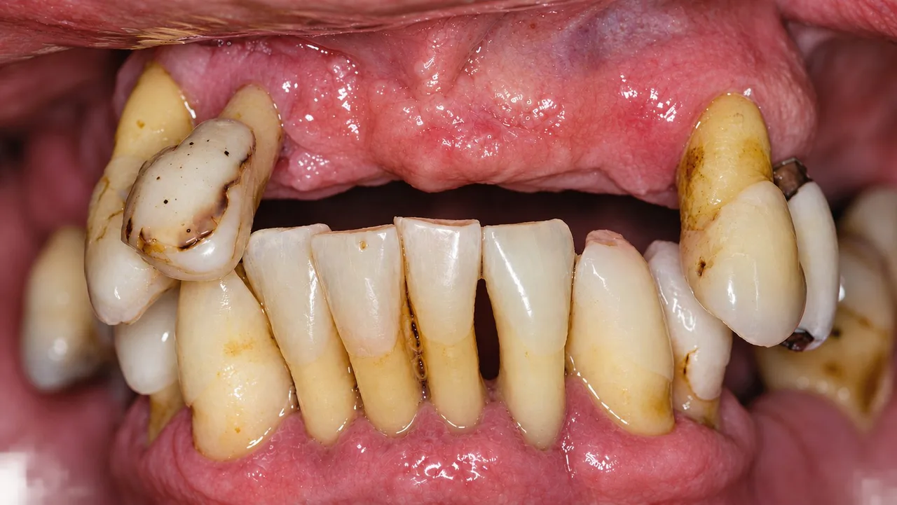 Prótesis sobre implantes, caso 04: antes del tratamiento